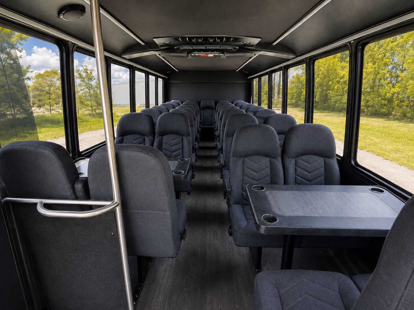 menifee 18 passenger minibus interior