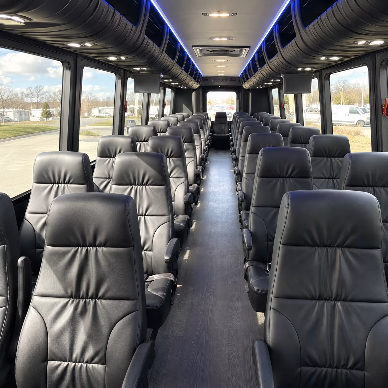 menifee 28 passenger minibus inside