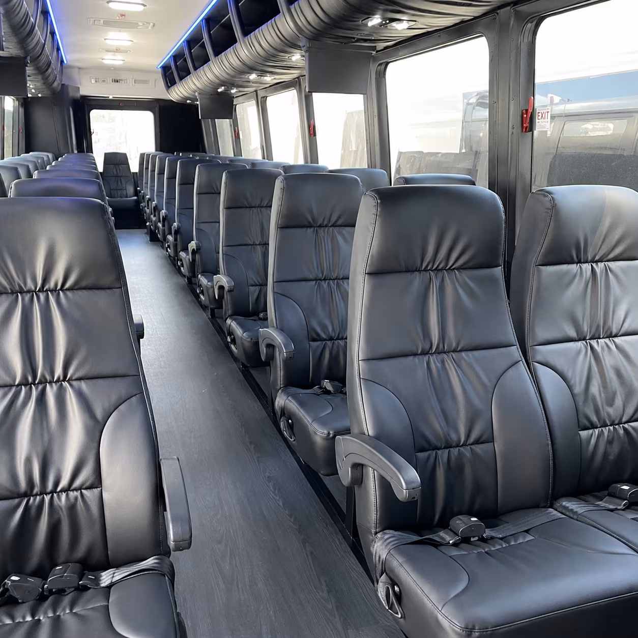 menifee 28 passenger minibus interior