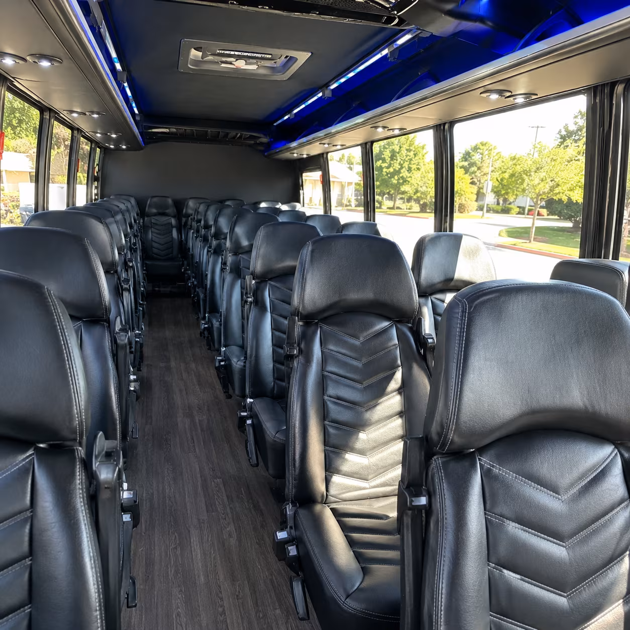 menifee 35 passenger minibus inside
