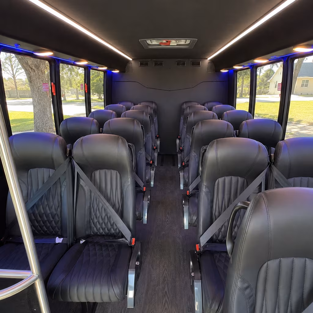 menifee 35 passenger minibus interior