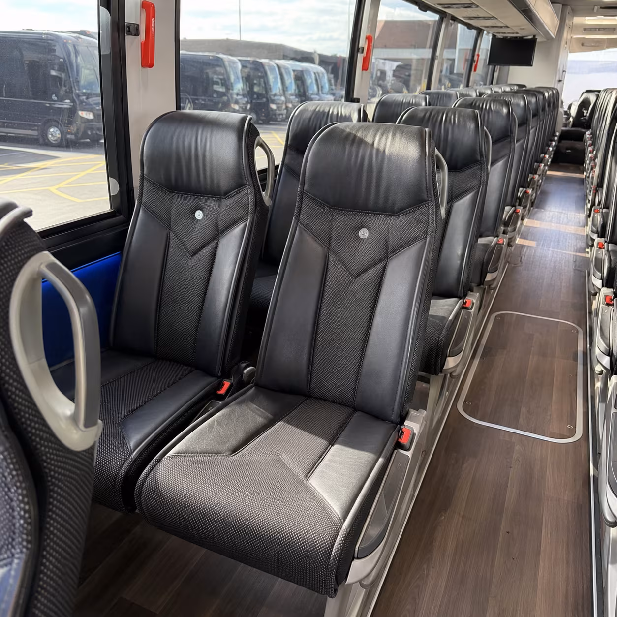 menifee 40 passenger charter bus interior