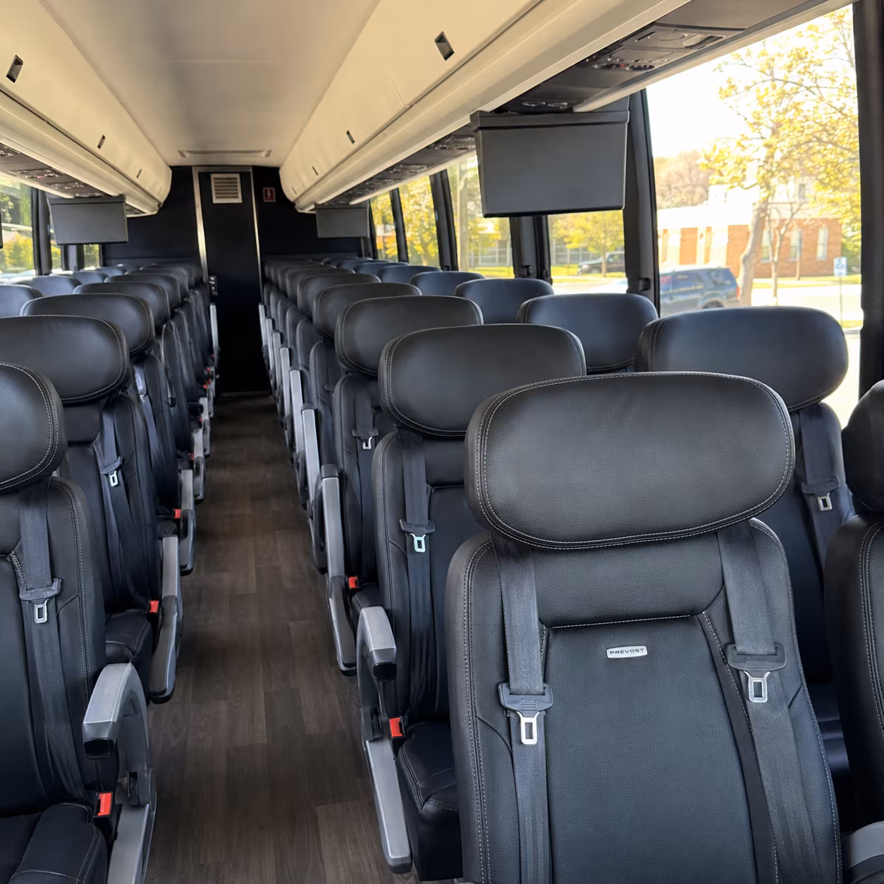 menifee 45 passenger charter bus inside