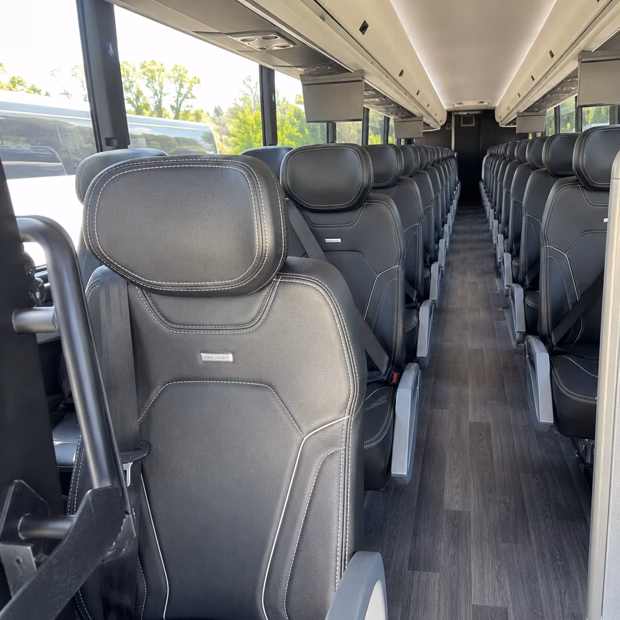 menifee 47 passenger charter bus interior