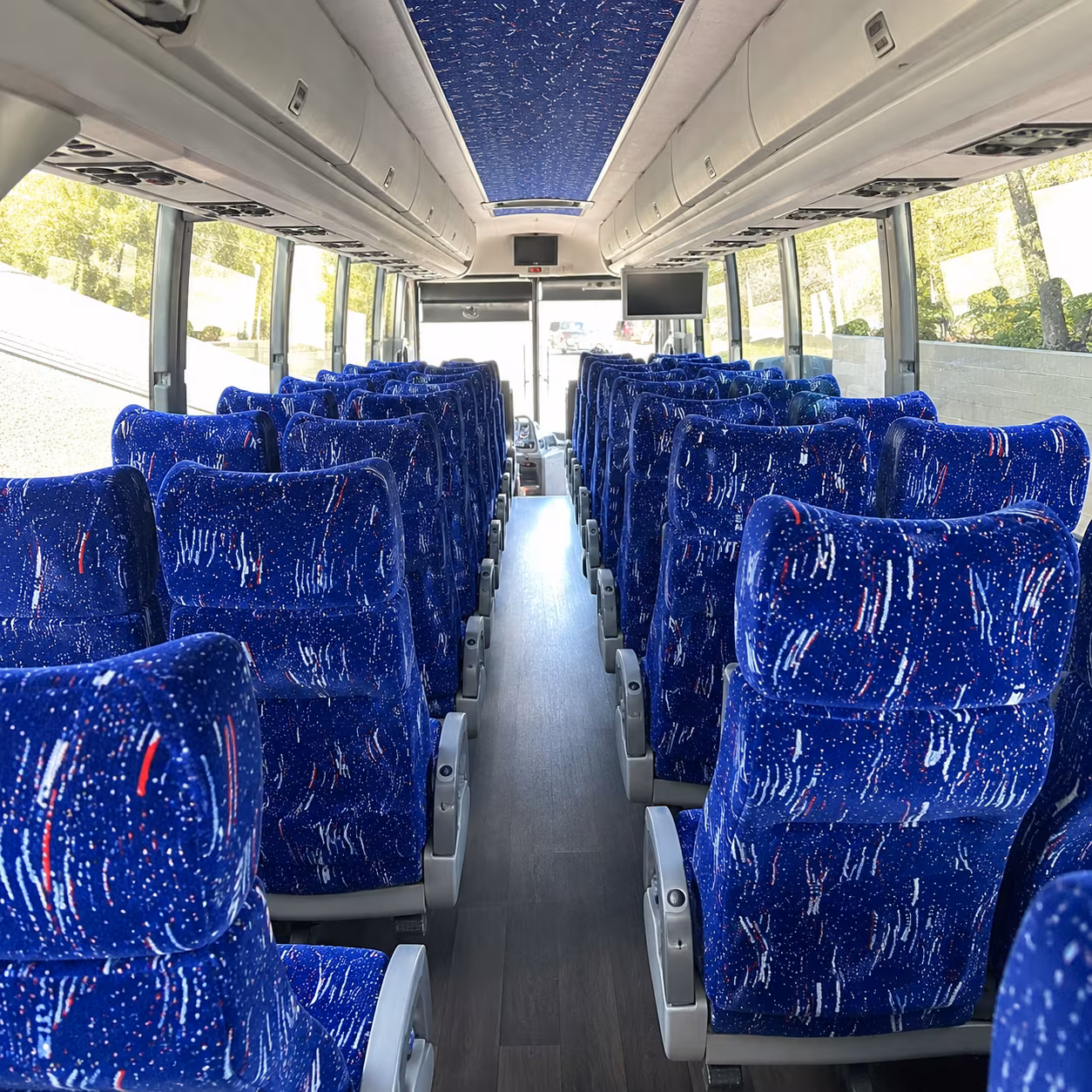 menifee 50 passenger charter bus interior