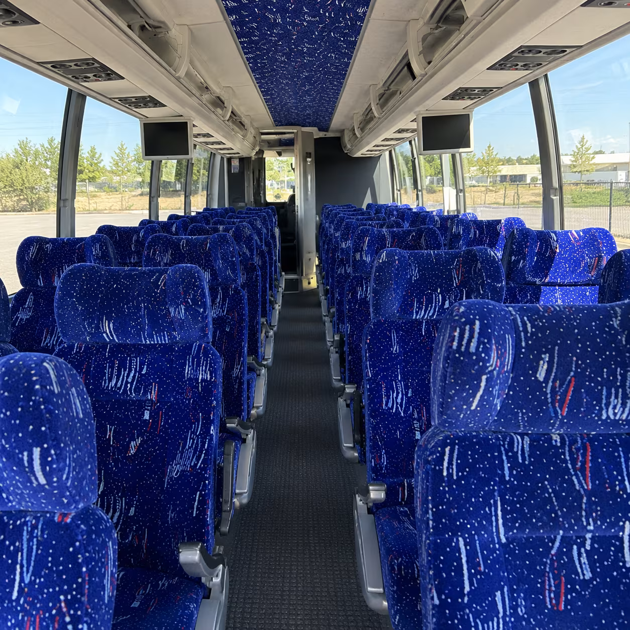 menifee 54 passenger charter bus interior