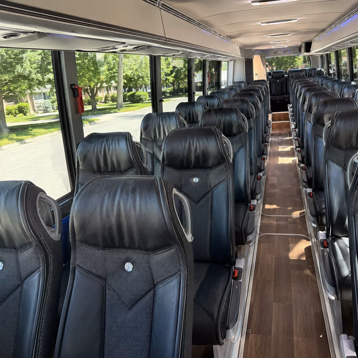 menifee charter bus interior